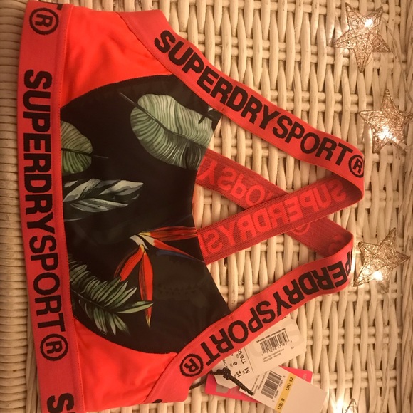 Superdry Other - Superdry Sports Bra - pink coral tropical